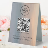Plaque De Table WiFi Network Scan QR Code pour connecter Internet (In SItu (Mariage))
