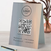 Plaque De Table WiFi Network Scan QR Code pour connecter Internet (En SItu (Tableau))