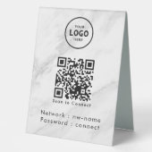 Plaque De Table WiFi Network Scan QR Code pour connecter Internet (Recto)