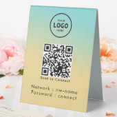 Plaque De Table WiFi Network Scan QR Code pour connecter Internet (In SItu (Mariage))