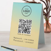 Plaque De Table WiFi Network Scan QR Code pour connecter Internet (En SItu (Tableau))