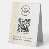 Plaque De Table WiFi Network Scan QR Code pour connecter Internet (Recto)