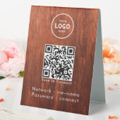 Plaque De Table WiFi Network Scan QR Code pour connecter Internet (In SItu (Mariage))