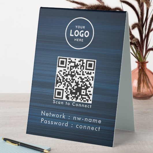 Plaque De Table WiFi Network Scan QR Code pour connecter Internet (En SItu (Tableau))