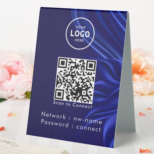 Plaque De Table WiFi Network Scan QR Code pour connecter Internet (In SItu (Mariage))