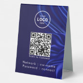 Plaque De Table WiFi Network Scan QR Code pour connecter Internet (Verso)