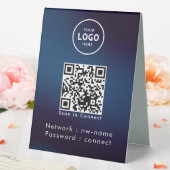 Plaque De Table WiFi Network Scan QR Code pour connecter Internet (In SItu (Mariage))
