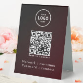 Plaque De Table WiFi Network Scan QR Code pour connecter Internet (In SItu (Mariage))