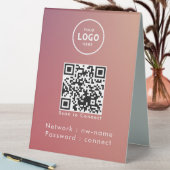 Plaque De Table WiFi Network Scan QR Code pour connecter Internet (En SItu (Tableau))