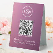 Plaque De Table WiFi Network Scan QR Code pour connecter Internet (In SItu (Mariage))