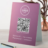 Plaque De Table WiFi Network Scan QR Code pour connecter Internet (En SItu (Tableau))