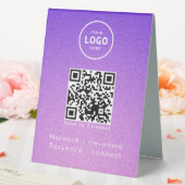 Plaque De Table WiFi Network Scan QR Code pour connecter Internet (In SItu (Mariage))