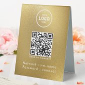 Plaque De Table WiFi Network Scan QR Code pour connecter Internet (In SItu (Mariage))