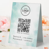 Plaque De Table WiFi Network Scan QR Code pour connecter Internet (In SItu (Mariage))