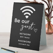 Plaque De Table Wifi Personnalisé Décor Maison Nouveau Accueil Cad (En SItu (Tableau))