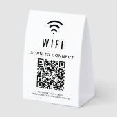Plaque De Table WiFi QR Code (Recto)