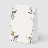 Plaque De Table Wildflower Botanical Wedding Table Tent Sign (Verso)