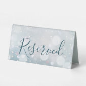 Plaque De Table Winter Wonderland Mariage Réservé (Verso)