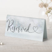 Plaque De Table WinterSnowflakes Script cardiaque réservé (En SItu (Tableau))