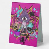 Plaque De Table Witchy Vibes and Spiders (Verso)