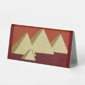 Plaque De Table Wood Browns Ecru Pyramids Designer Crochet Imprime (Recto)