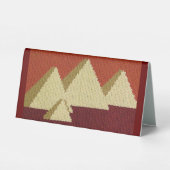 Plaque De Table Wood Browns Ecru Pyramids Designer Crochet Imprime (Verso)