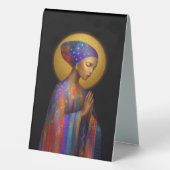 Plaque De Table Yemaya Goddess of Love Protection Healing Portrait (Verso)