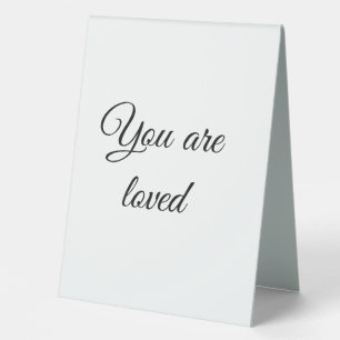 Plaque De Table You are loved sun motivation quote mindful blessed