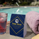 Plaque De Table Your Logo & Customizable Design Template (InVersositu (sur table))