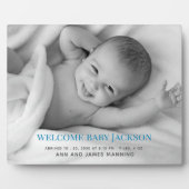 Plaque de tablette de photo de bébé personnalisée  (Devant)