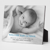 Plaque de tablette de photo de bébé personnalisée  (Côté)