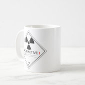 Plaque de transport radioactive Chat 1 Mug (Devant gauche)