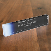 Plaque de travail moderne Blue Black Professional (Taille)