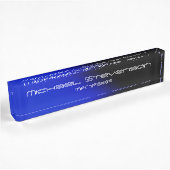 Plaque de travail moderne Blue Black Professional