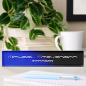Plaque de travail moderne Blue Black Professional