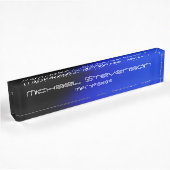 Plaque de travail moderne Blue Black Professional