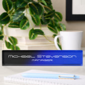 Plaque de travail moderne Blue Black Professional