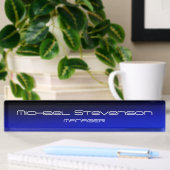 Plaque de travail moderne Blue Black Professional