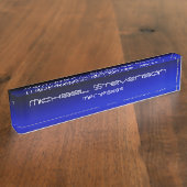 Plaque de travail moderne Blue Black Professional (Taille)