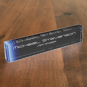 Plaque de travail moderne Blue Black Professional (Taille)