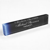Plaque de travail moderne Blue Black Professional