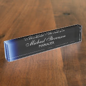 Plaque de travail moderne Blue Black Professional (Taille)
