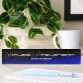 Plaque de travail moderne Blue Black Professional