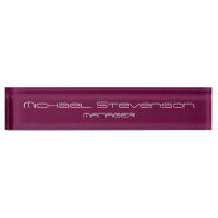 Plaque de travail moderne violet élégant