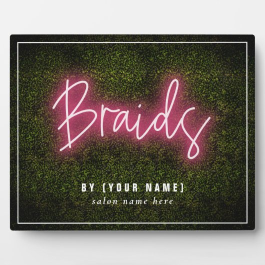 Plaque de tresses professionnelles Neon Boxwood Ha (Devant)