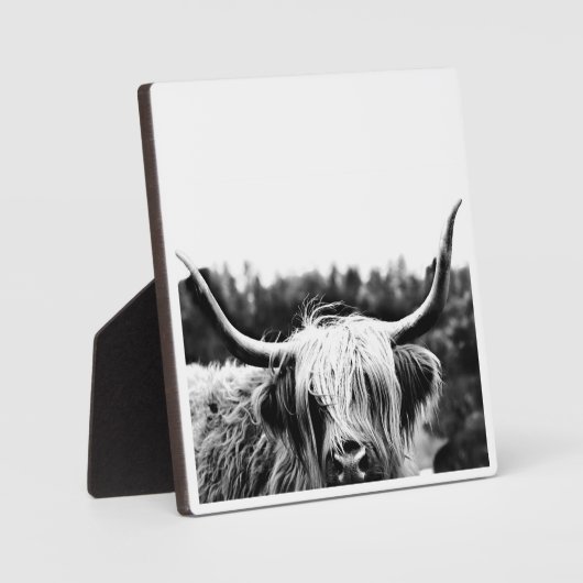 Plaque de vache rustique Boho Highland (Recto)