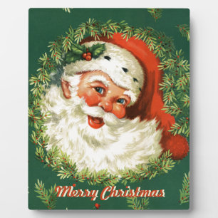 Plaque décorative Retro Père Noël