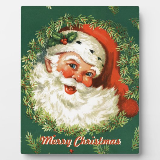 Plaque décorative Retro Père Noël (Devant)