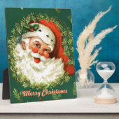 Plaque décorative Retro Père Noël (Côté)