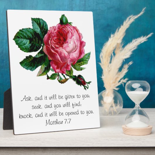 Plaque d'écriture Rose de chou (Côté)